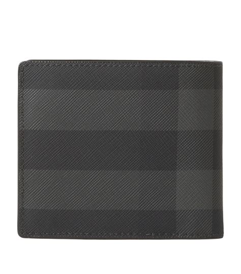 burberry check canvas wallet